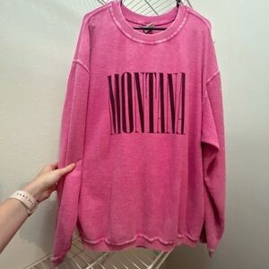 Pink Long Sleeve Montana Crew